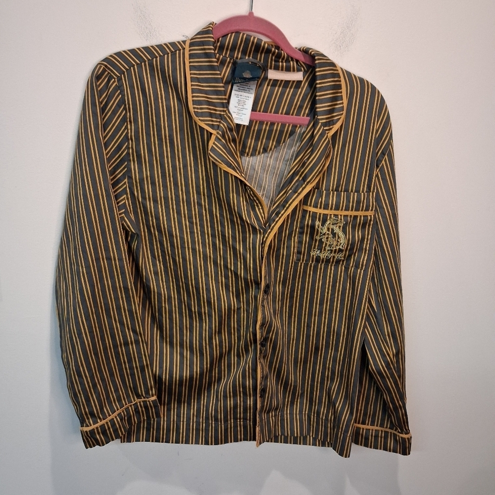 Pottery Barn Harry Potter Unisex Size L Hufflepuff Pj Top W/pocket